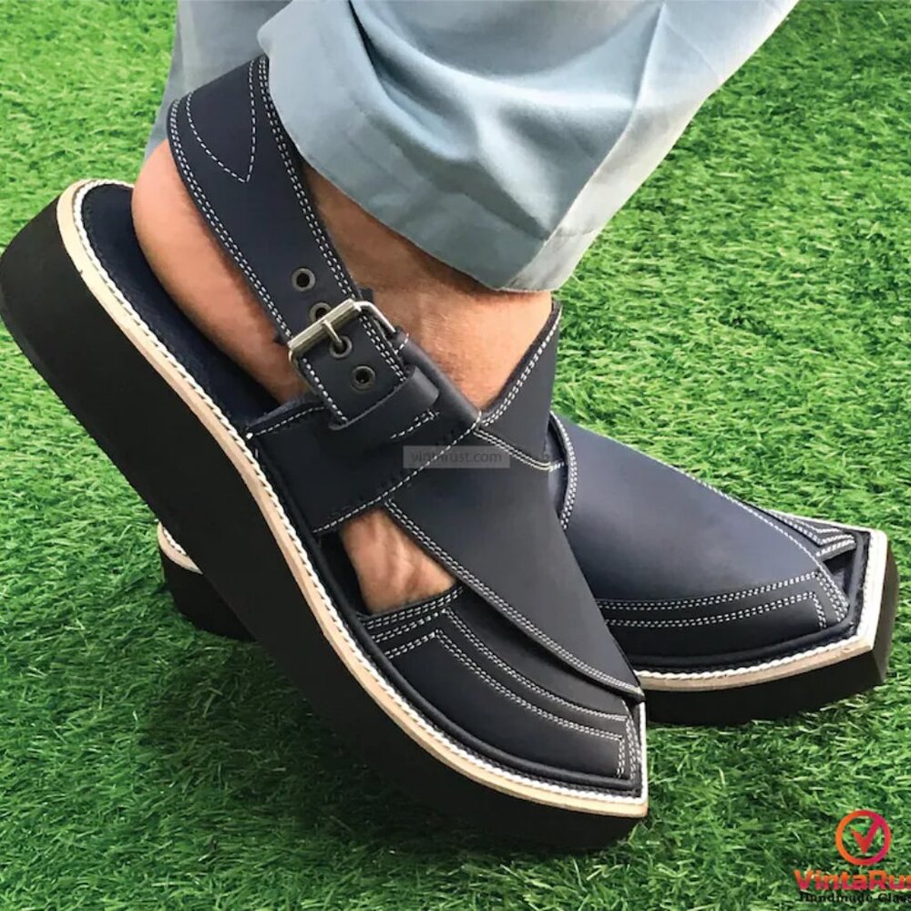 Traditional Casual Wear Sandals, Lightweight Durable Footwear, Handcrafted Pesha - Picture 4 of 9
